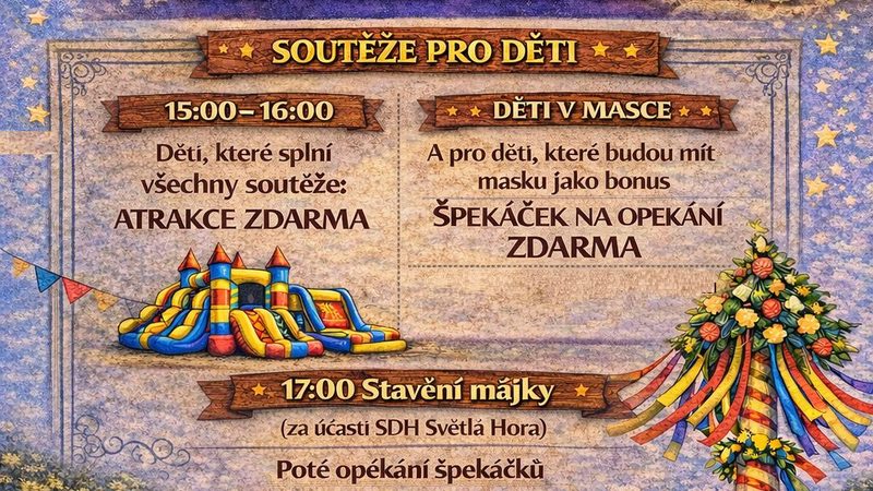 Čarodějnice a stavění májky