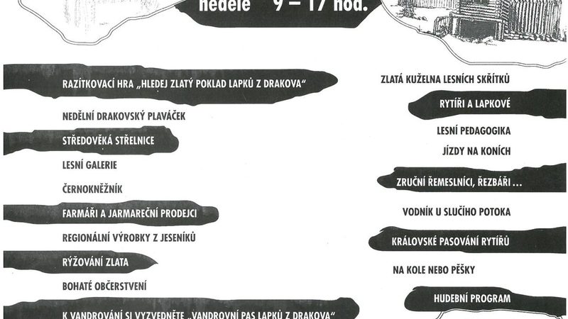 LESNÍ SLAVNOST LAPKŮ Z DRAKOVA
