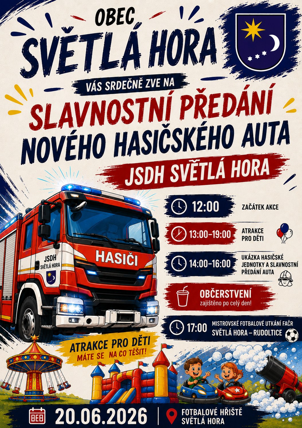 Slavnostní předání hasičského auta