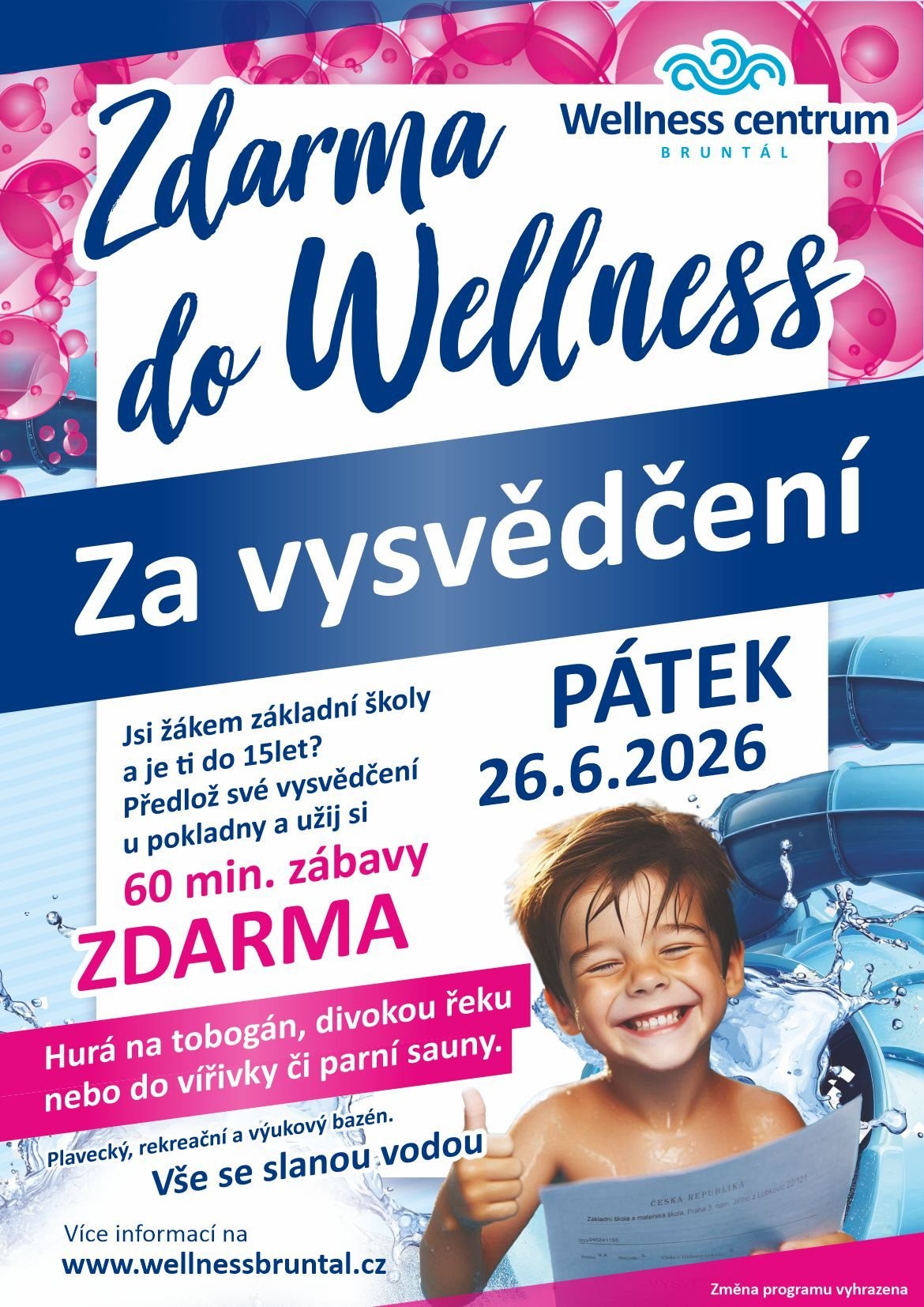 Zdarma do wellnes
