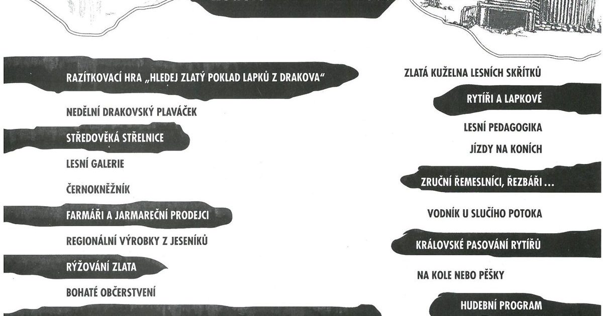 LESNÍ SLAVNOST LAPKŮ Z DRAKOVA