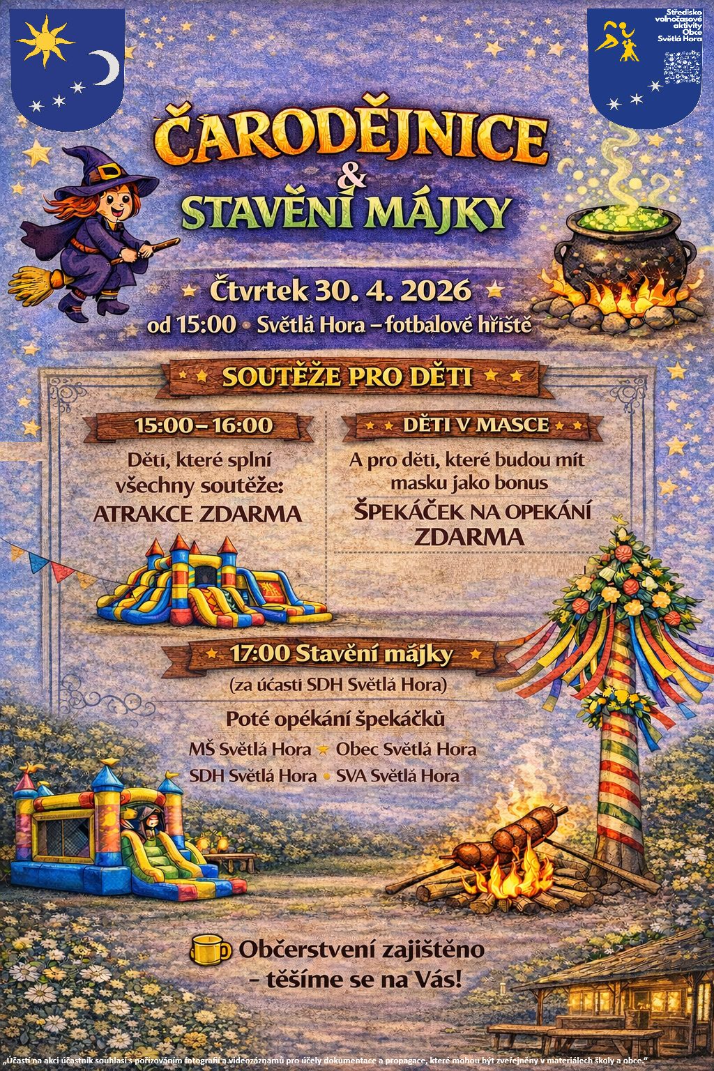 Čarodějnice a stavění májky