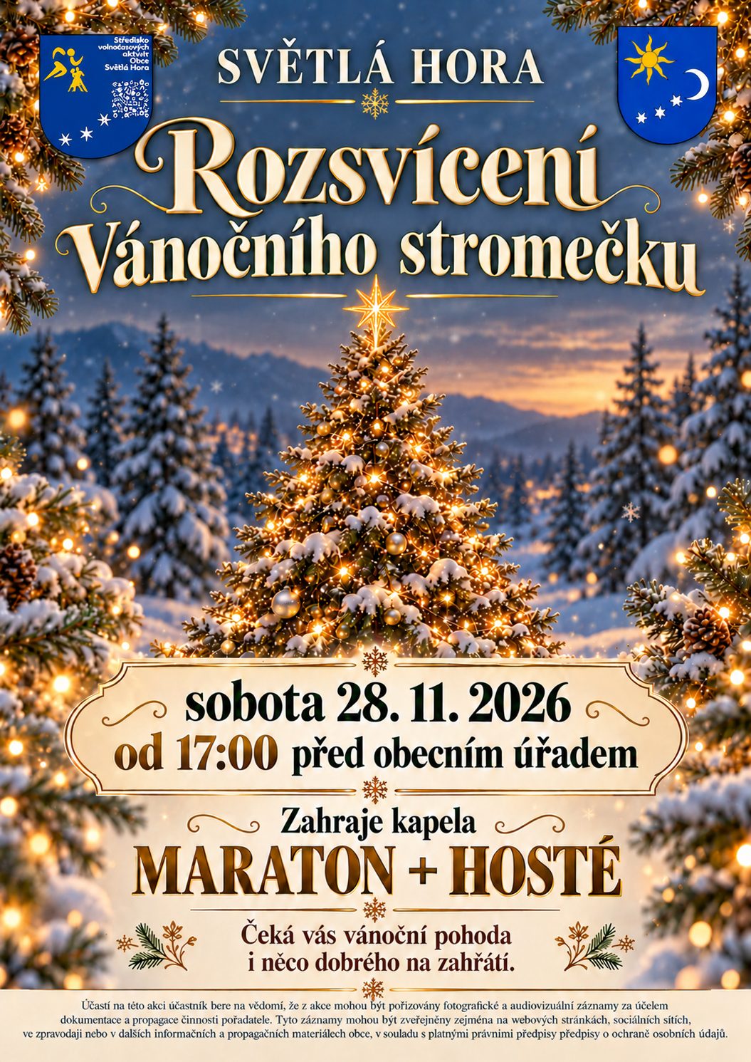 ROZSVÍCENÍ VÁNOČNÍHO STROMEČKU