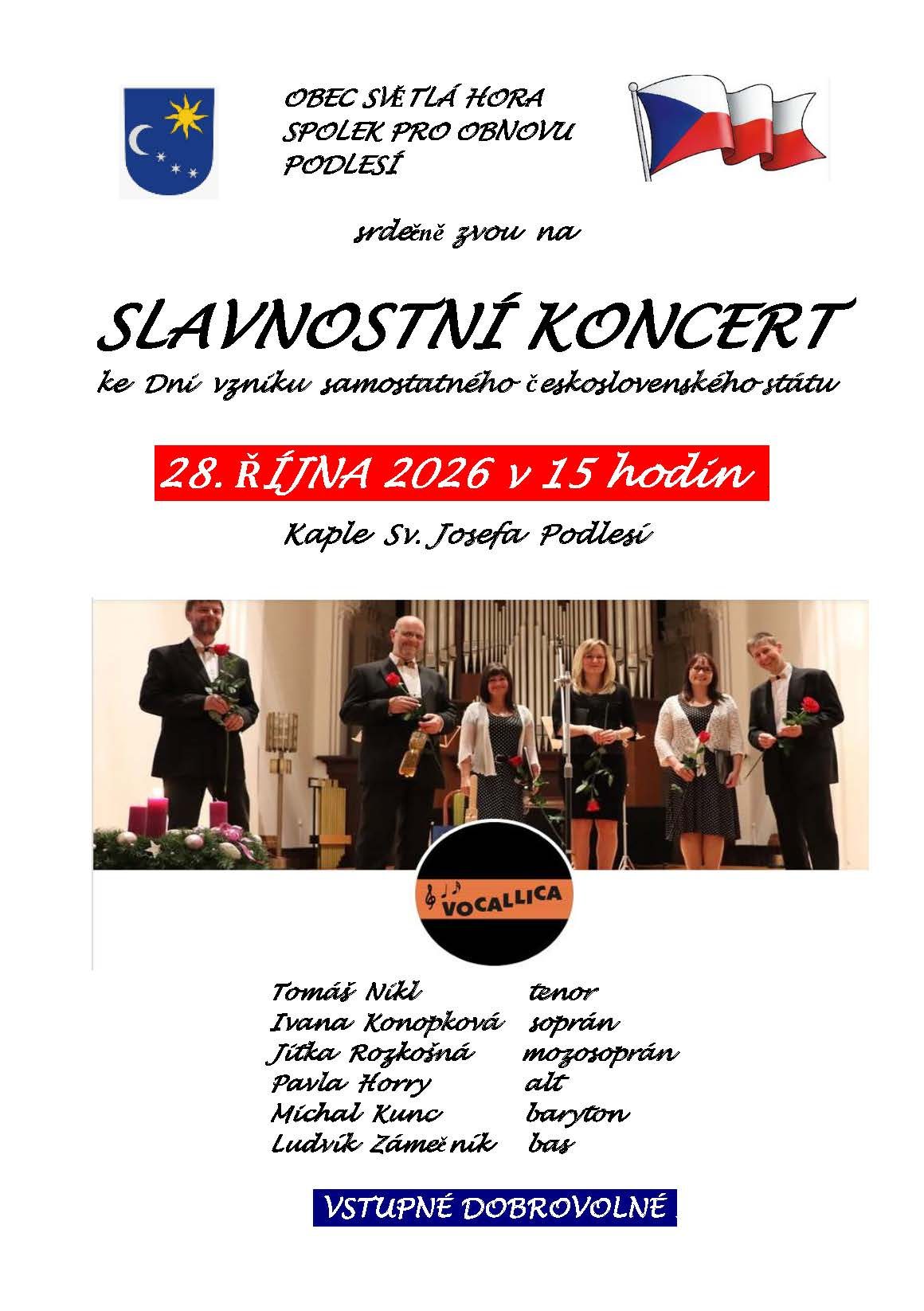 SLAVNOSTNÍ KONCERT v Podlesí