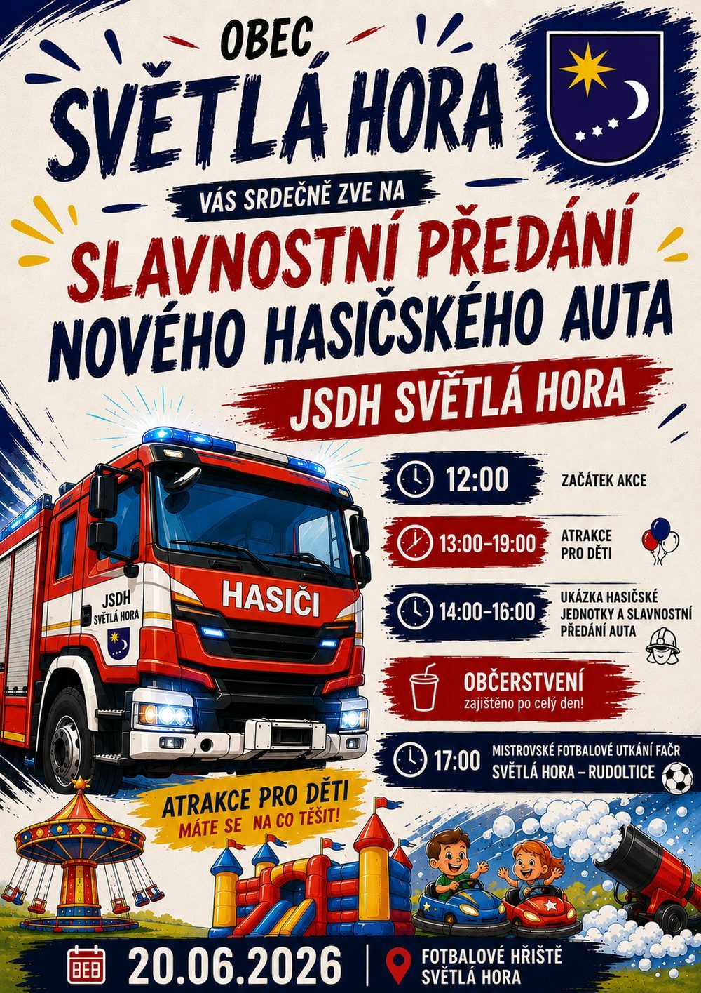 Slavnostní předání nového hasičského auta
