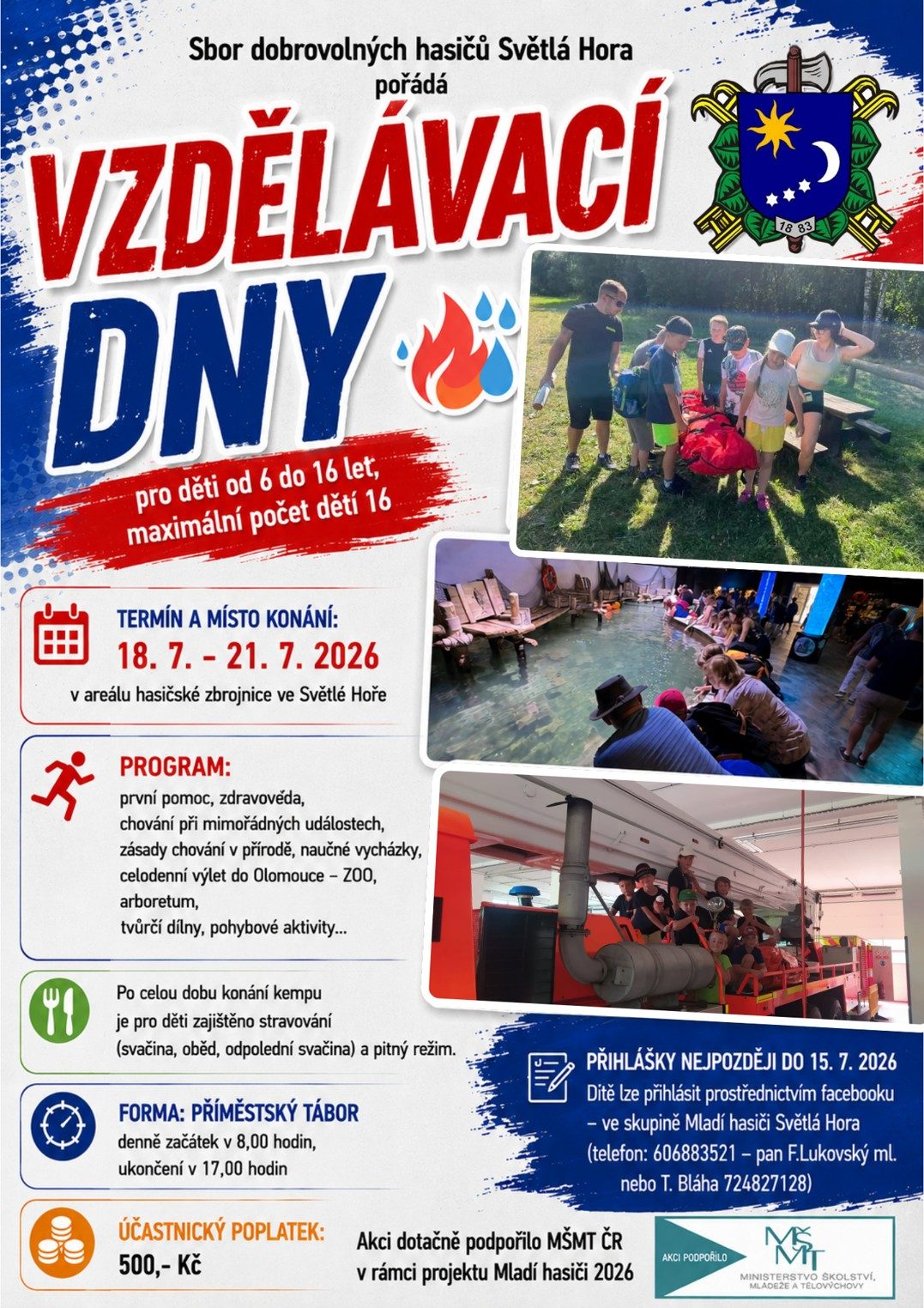 Příměstský tábor - SDH Světlá Hora