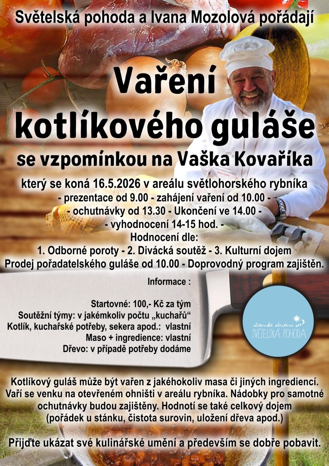 Vaření kotlíkového guláše