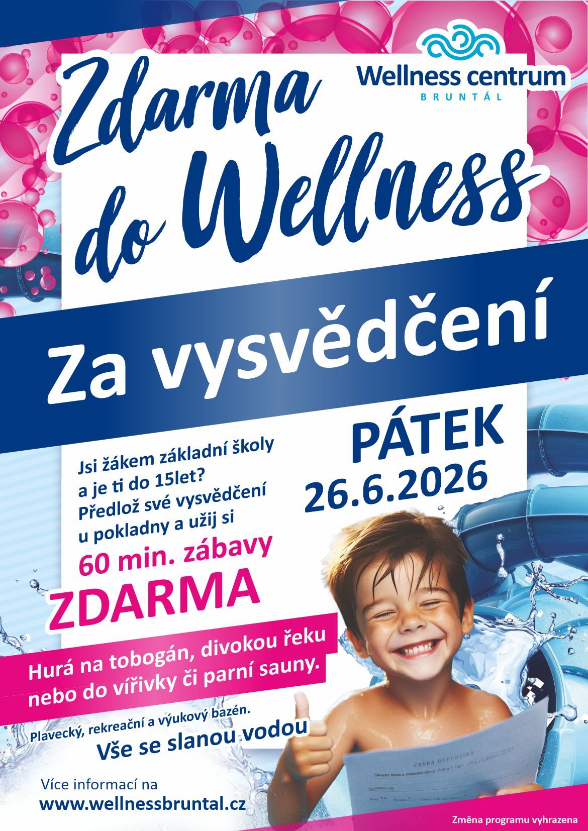 Zdarma do wellnes