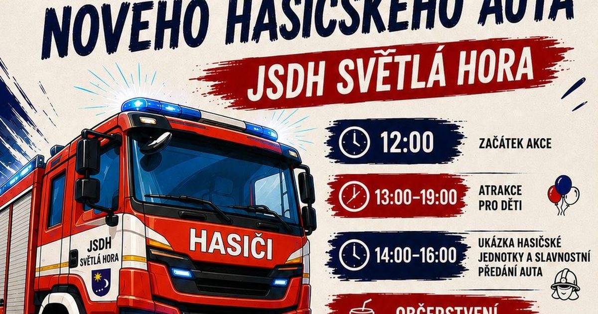 Slavnostní předání nového hasičského auta
