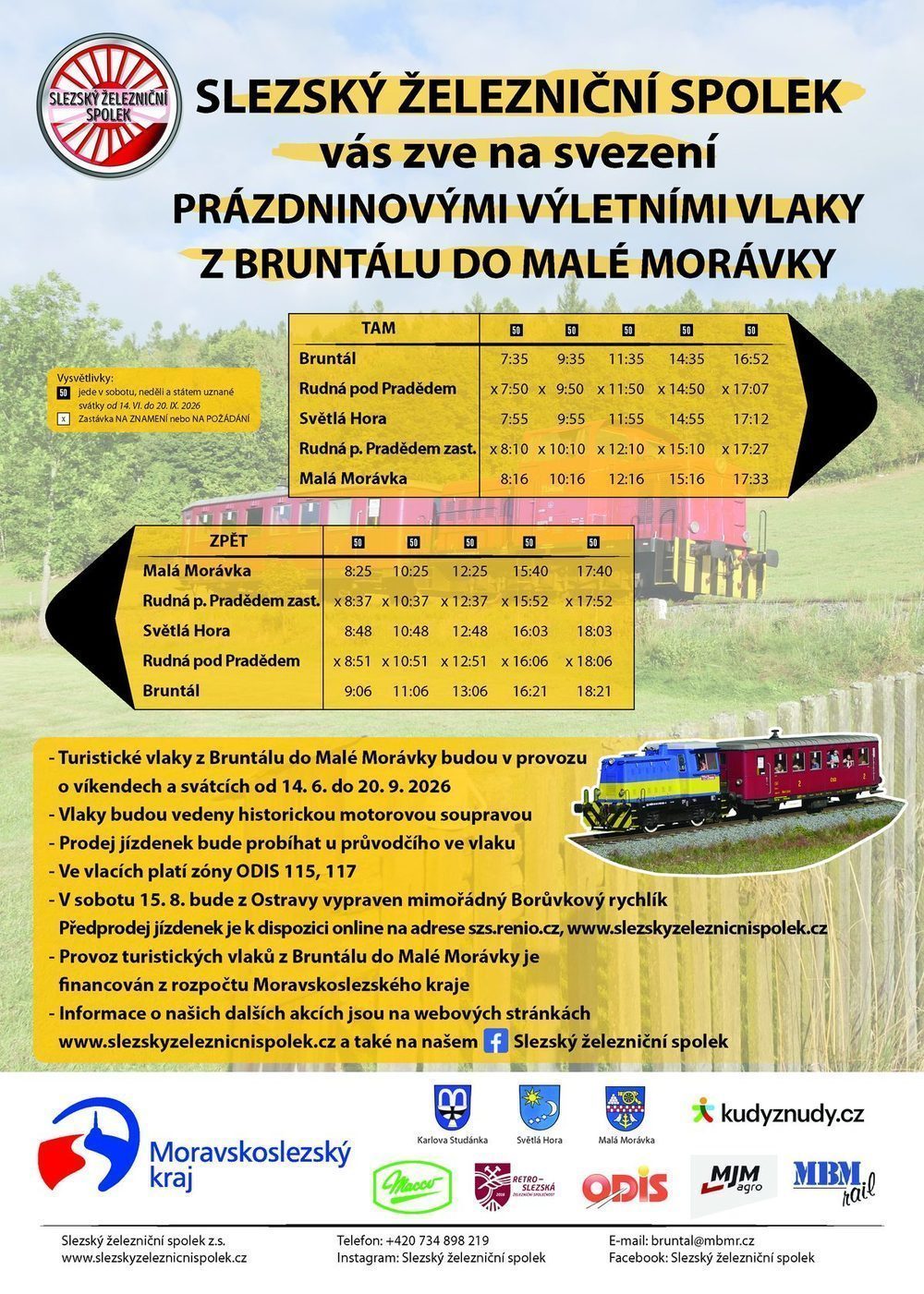 Prázdninový výletní vlak