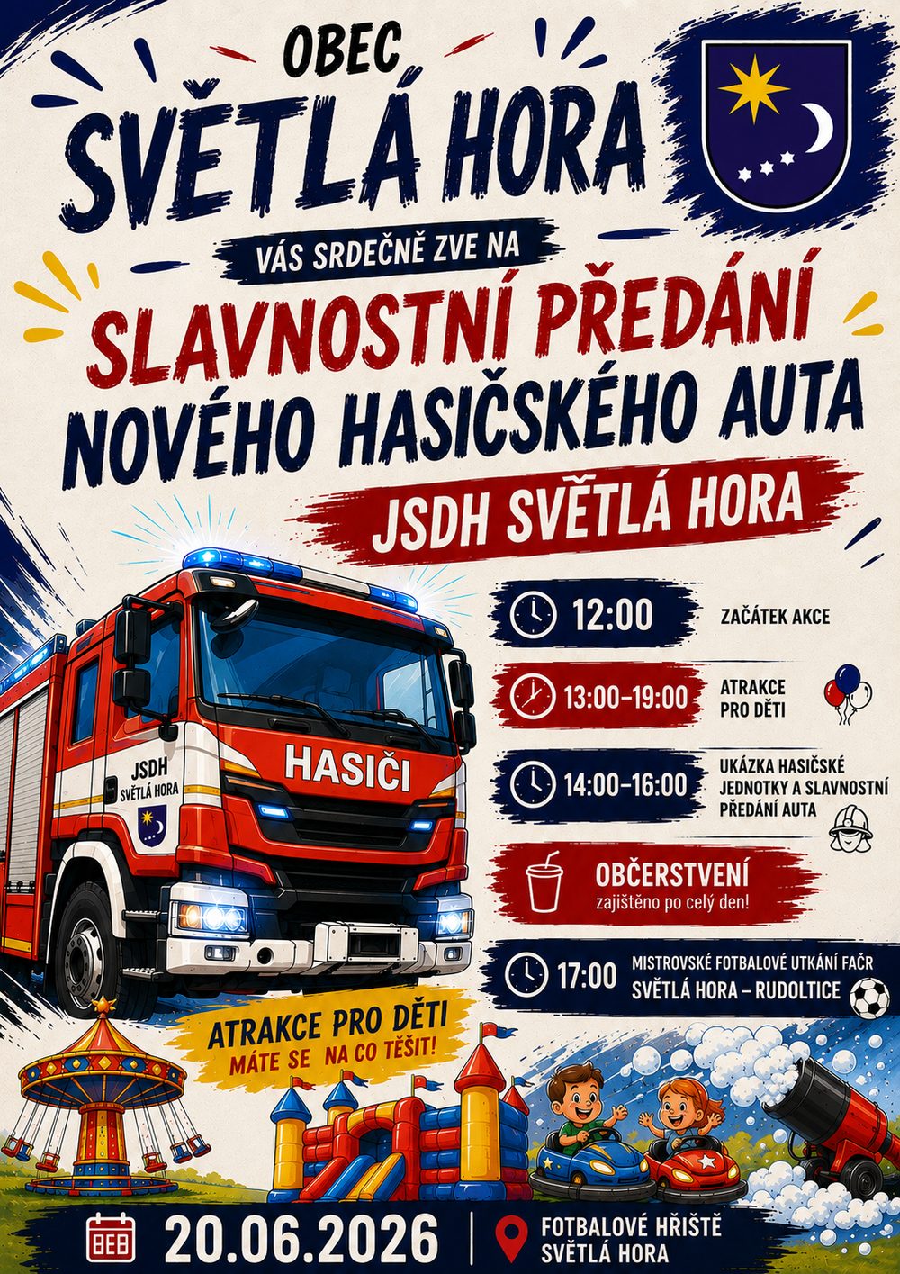 Slavnostní předání hasičského auta