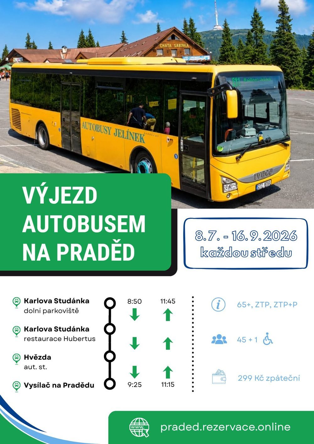 Výjezd autobusem na Praděd