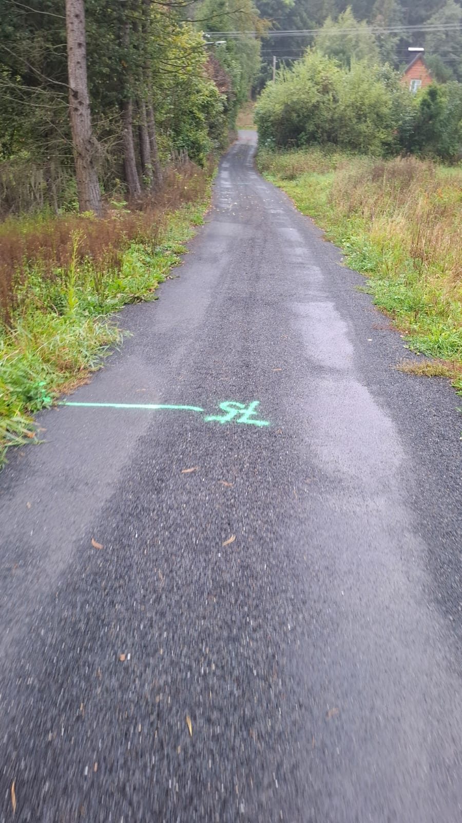 Podlesí - oprava komunikace po povodních