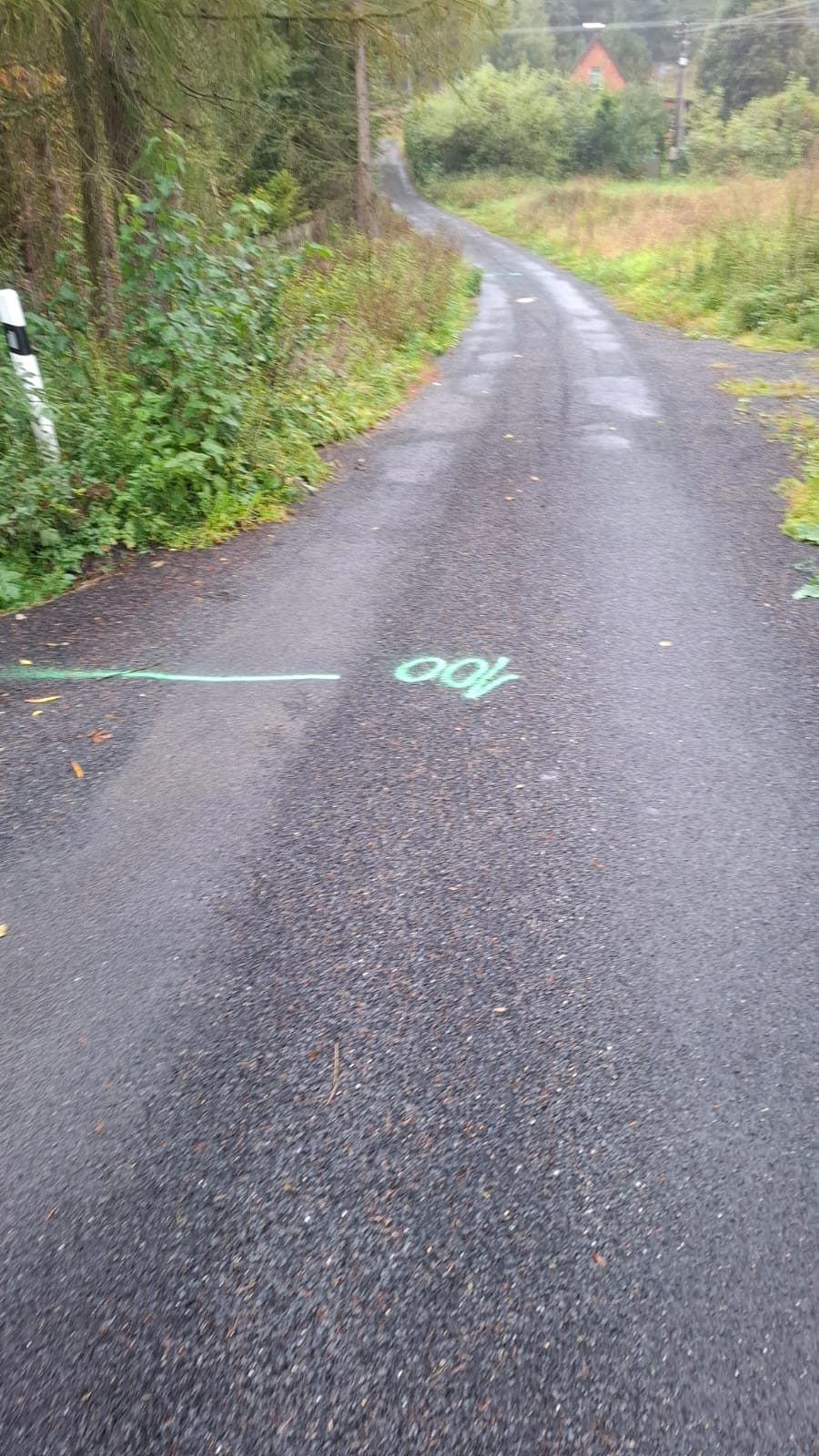 Podlesí - oprava komunikace po povodních